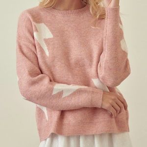 Blush lightning bolt sweater!
